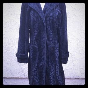 Long black Velvet coat